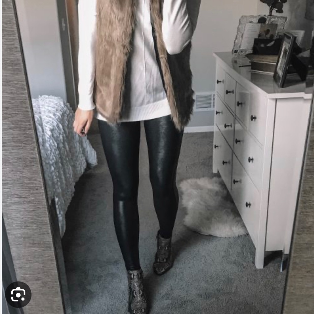 SPANX faux leather leggings